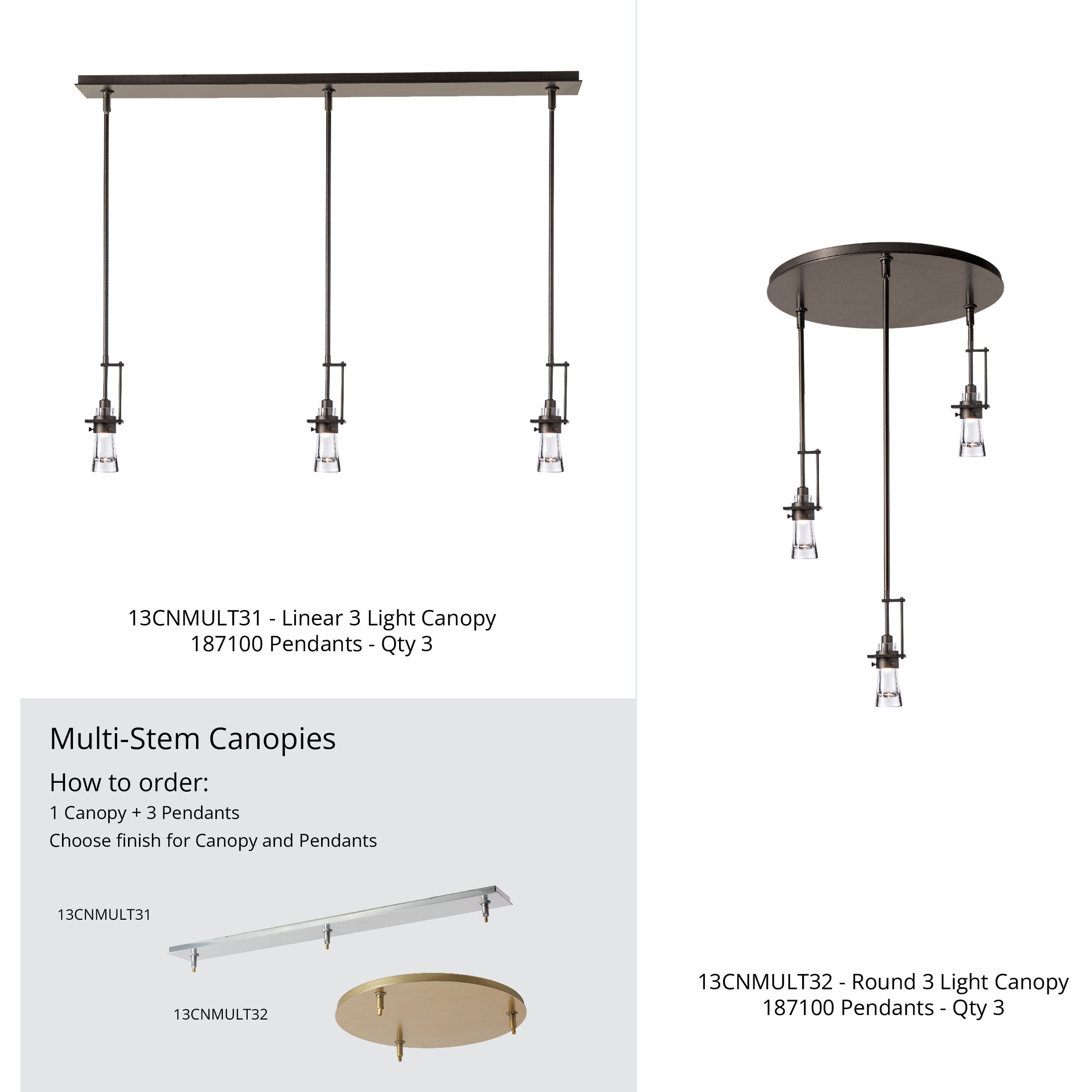 Erlenmeyer 1 Light 3.3 inch Bronze Mini Pendant Ceiling Light, Small