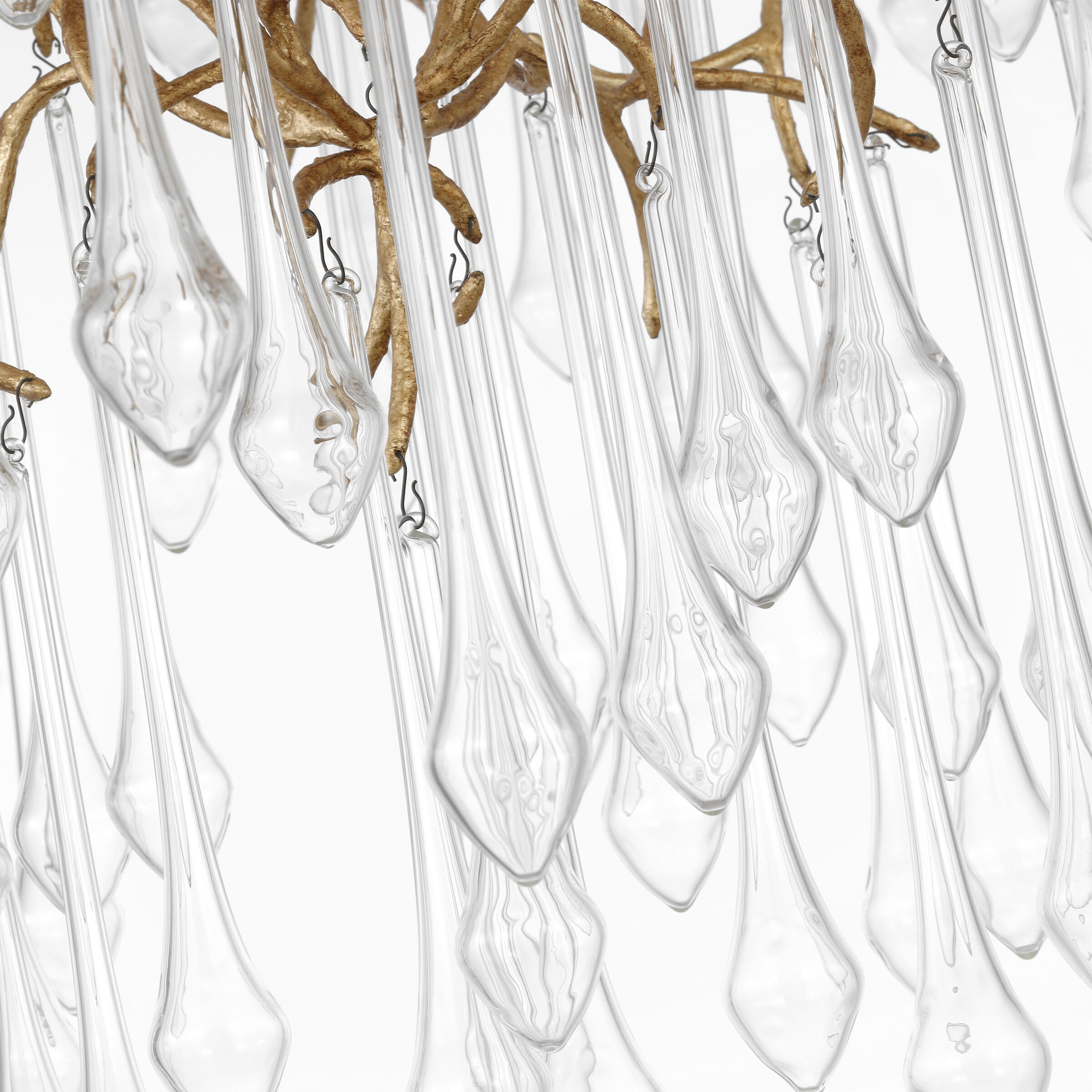 Julie Neill Rayne LED 32 inch Gilded Iron Chandelier Ceiling Light