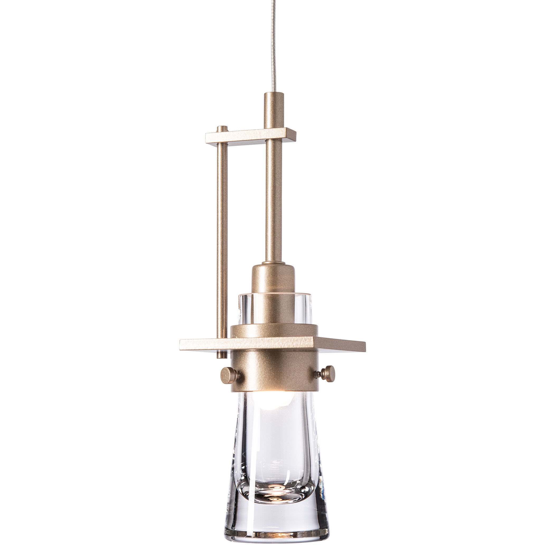 Erlenmeyer 1 Light 3.3 inch Soft Gold Mini Pendant Ceiling Light - Open Box