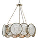 Oliveri 6 Light 34 inch Pyrite Bronze Chandelier Ceiling Light