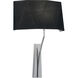 Diamond Sconce Wall Light in Black Fabric