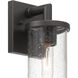 Otto 1 Light 11.5 inch Matte Black Exterior Wall Lantern