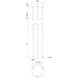 Motif LED 5.5 inch Black Multi Pendant Ceiling Light