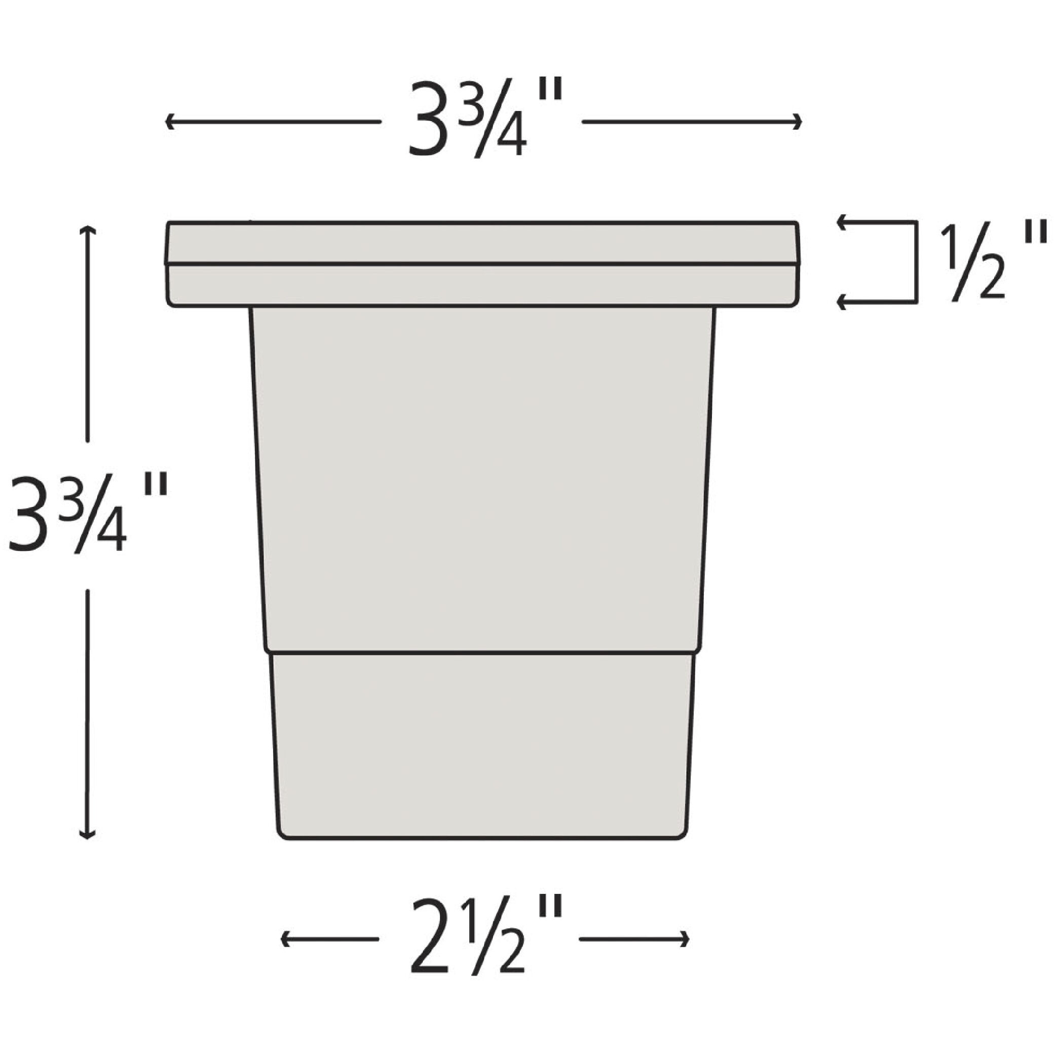Hardy Island Flat Top 12v 4.00 watt Matte Bronze Landscape Well Light