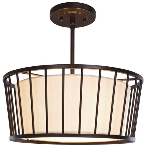 Pacifica 3 Light 16 inch Bronze Convertible Pendant Ceiling Light