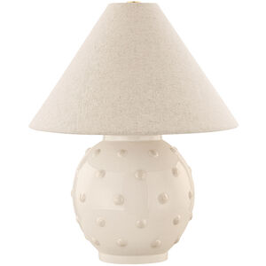 Annabelle 18 inch 60.00 watt Aged Brass and Ivory Table Lamp Portable Light