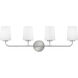 Kline LED 33 inch Chrome Bath Light Wall Light