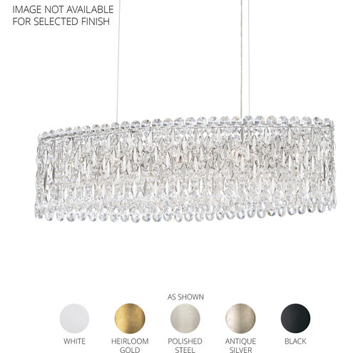 Sarella 12 Light 36 inch Black Linear Pendant Ceiling Light in Radiance