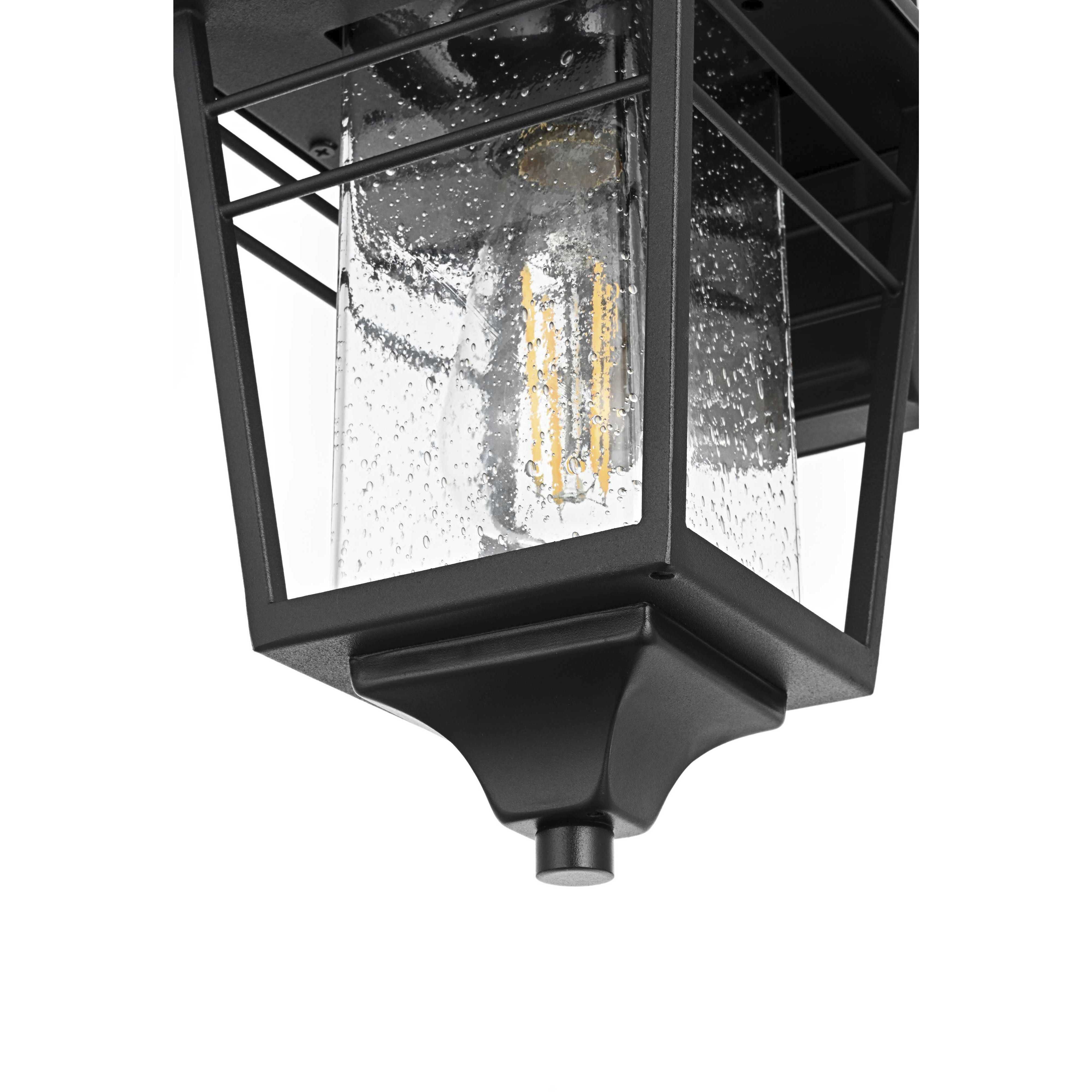 Croskey 1 Light 12.5 inch Black Outdoor Wall Sconce