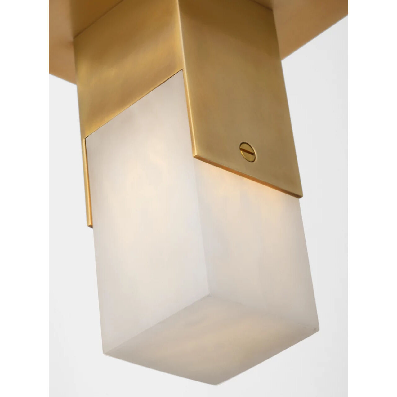 Kelly Wearstler Covet LED 2.25 inch Antique-Burnished Brass Monopoint Flush Mount Ceiling Light