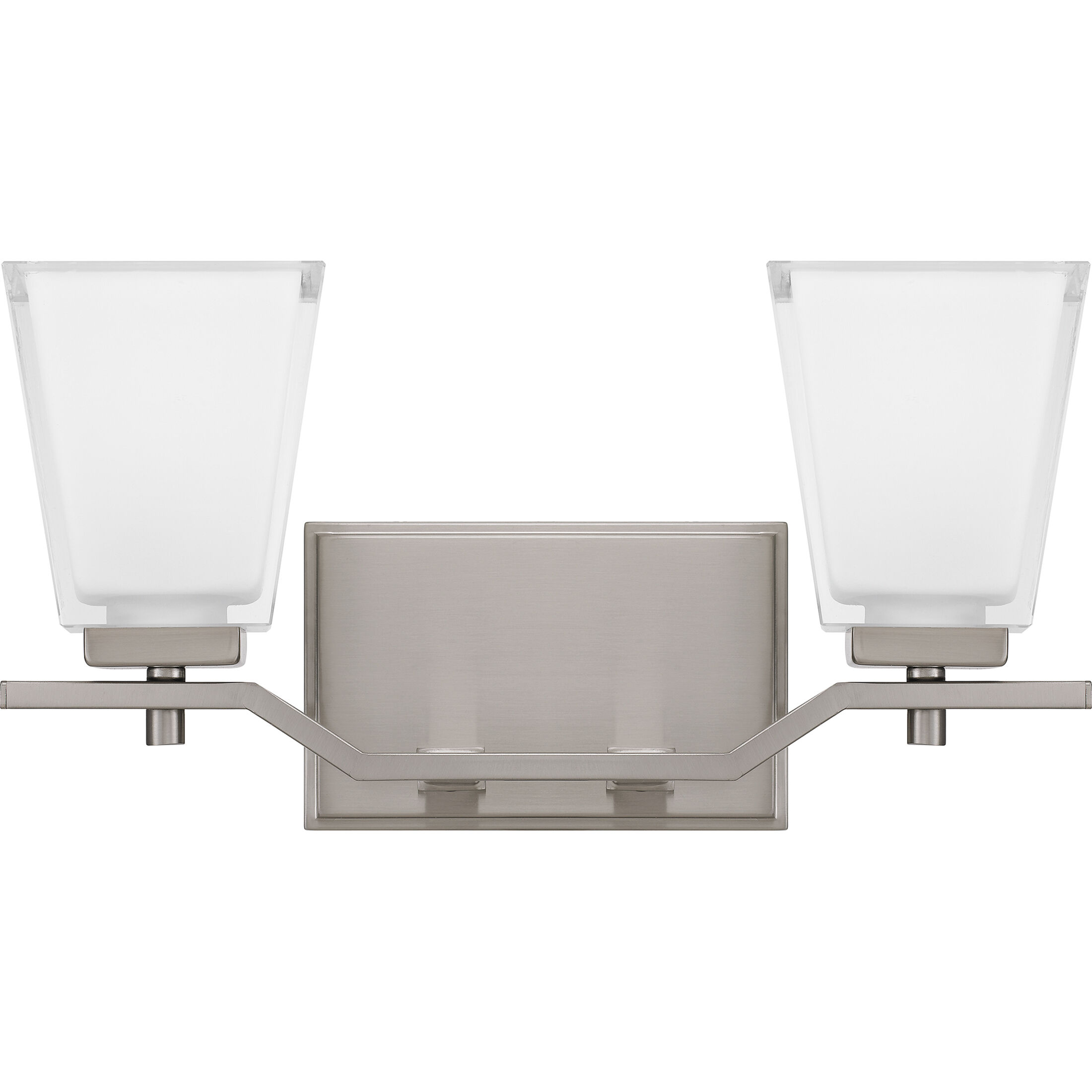 Myra 2 Light 15 inch Brushed Nickel Bath Light Wall Light, Medium