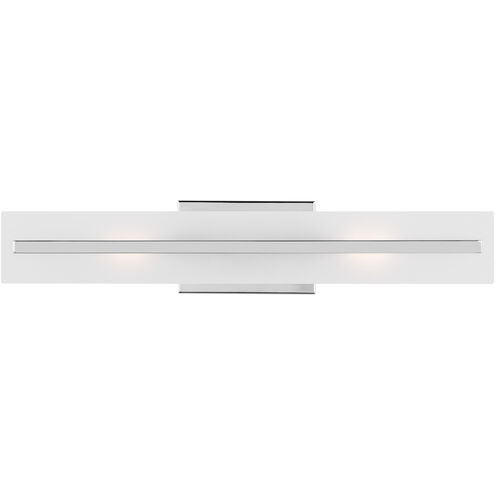 Dex 2 Light 4.75 inch Chrome Bath Vanity Wall Light