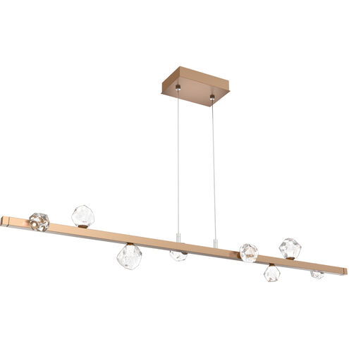 Stella LED 54 inch Novel Brass Linear Pendant Ceiling Light