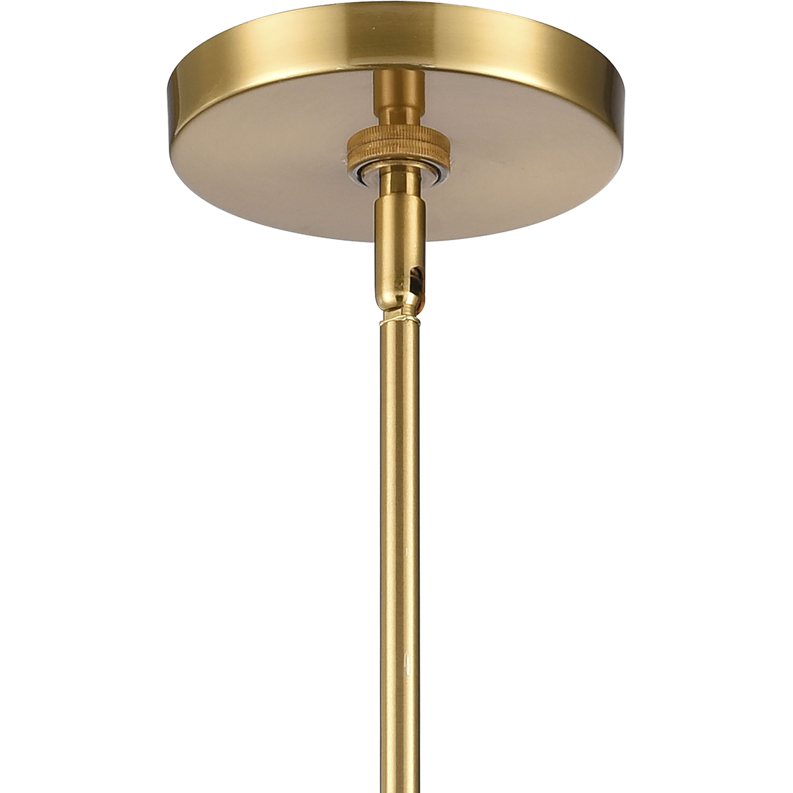 Ice Blocks 1 Light 6 inch Satin Brass Mini Pendant Ceiling Light