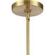 Ice Blocks 1 Light 6 inch Satin Brass Mini Pendant Ceiling Light