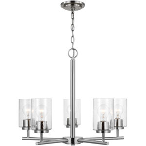 Oslo 5 Light 24 inch Brushed Nickel Chandelier Ceiling Light