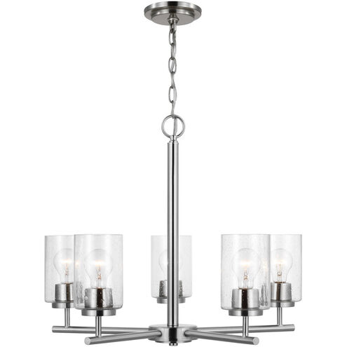 Oslo 5 Light 24 inch Brushed Nickel Chandelier Ceiling Light