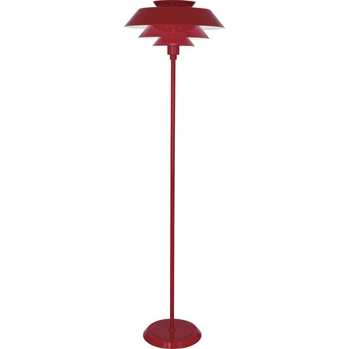 Pierce 60.38 inch 150.00 watt Ruby Red Floor Lamp Portable Light