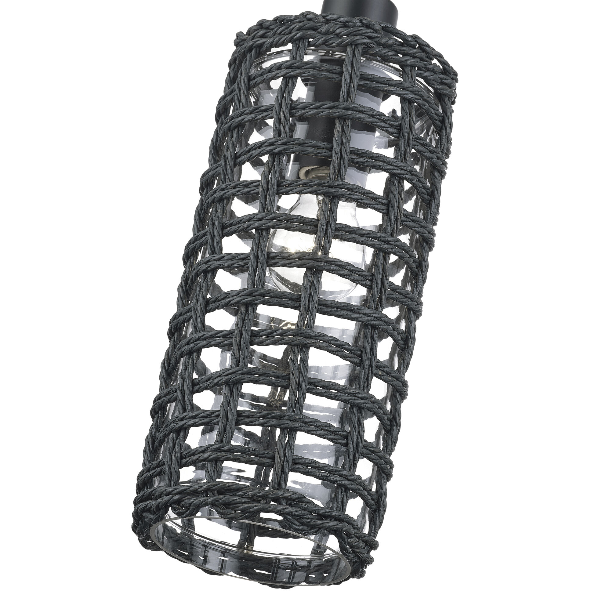 Twinewell 1 Light 5.13 inch Black Mini Pendant Ceiling Light