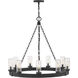 Open Air Sawyer LED 30 inch Black Outdoor Chandelier