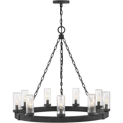 Open Air Sawyer LED 30 inch Black Outdoor Chandelier