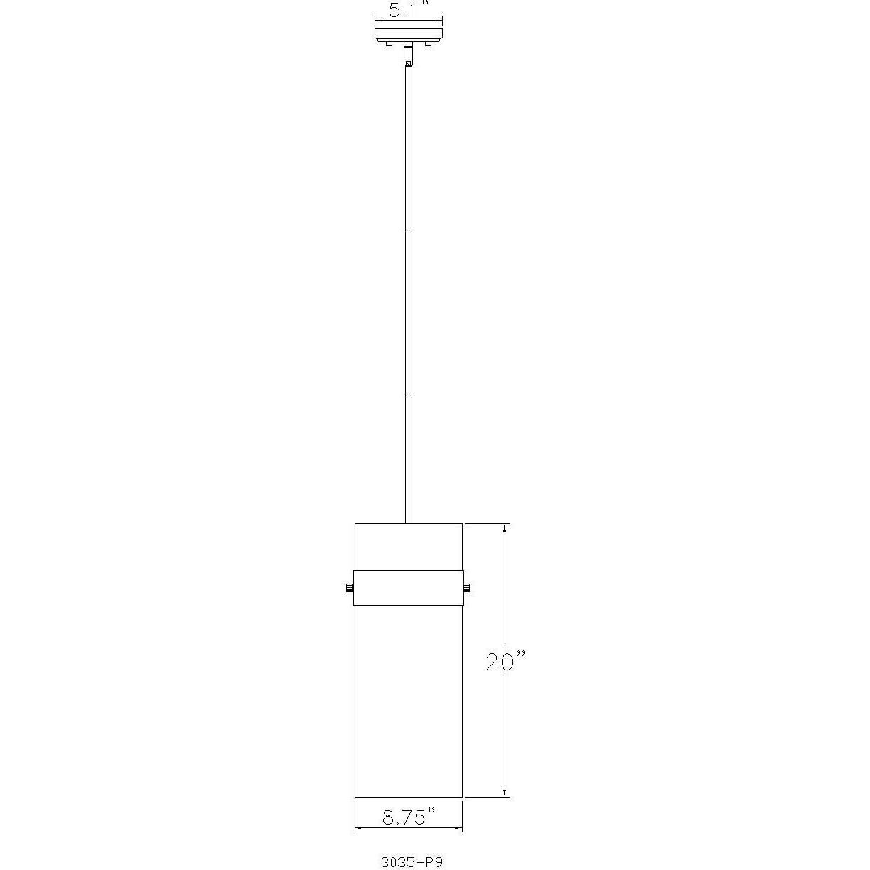 Fontaine 3 Light 9 inch Polished Nickel Pendant Ceiling Light