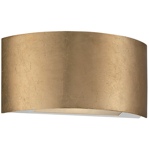 Vermeil Wall Sconce Wall Light in 11in., Gold Leaf