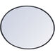 Eternity 34 X 24 inch Black Wall Mirror