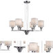 Signature 6 Light 26 inch Brushed Nickel Chandelier Ceiling Light