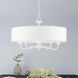 Edinburgh 5 Light 23 inch White Pendant Chandelier Ceiling Light