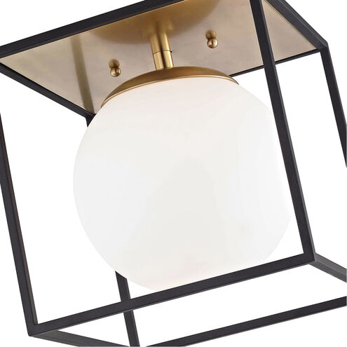 Aira 1 Light 14 inch Aged Brass Flush Mount Ceiling Light