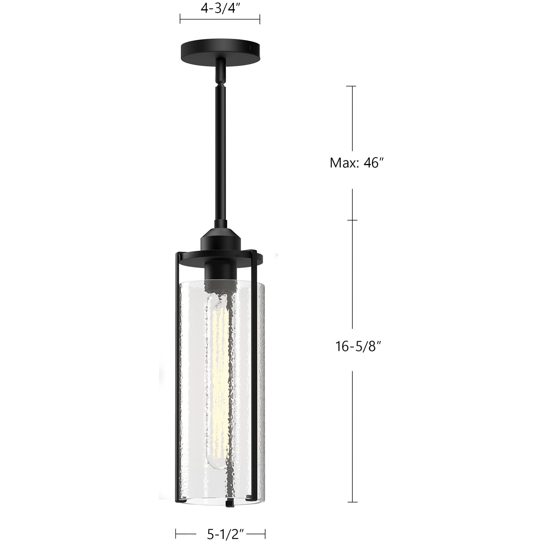 Alora Mood Belmont Pendant Ceiling Light in Matte Black