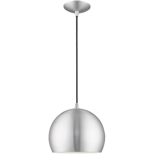 Allison 1 Light 10 inch Brushed Aluminum Mini Pendant Ceiling Light