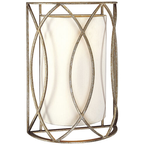 Sausalito 2 Light 10 inch Silver Gold Wall Sconce Wall Light