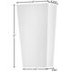 Coastal Elements Cruz LED 11 inch Textured White Outdoor Wall Mount Lantern