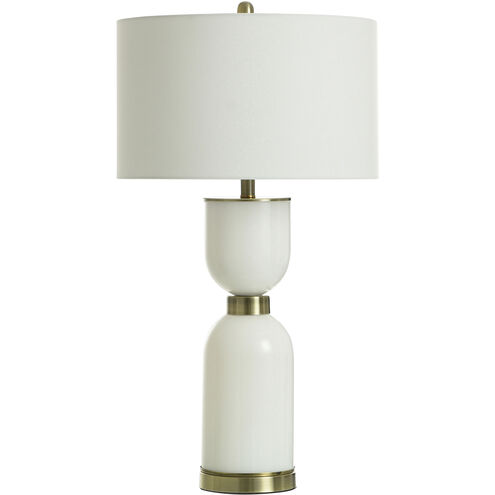 White Zin 32 inch 150.00 watt White Table Lamp Portable Light