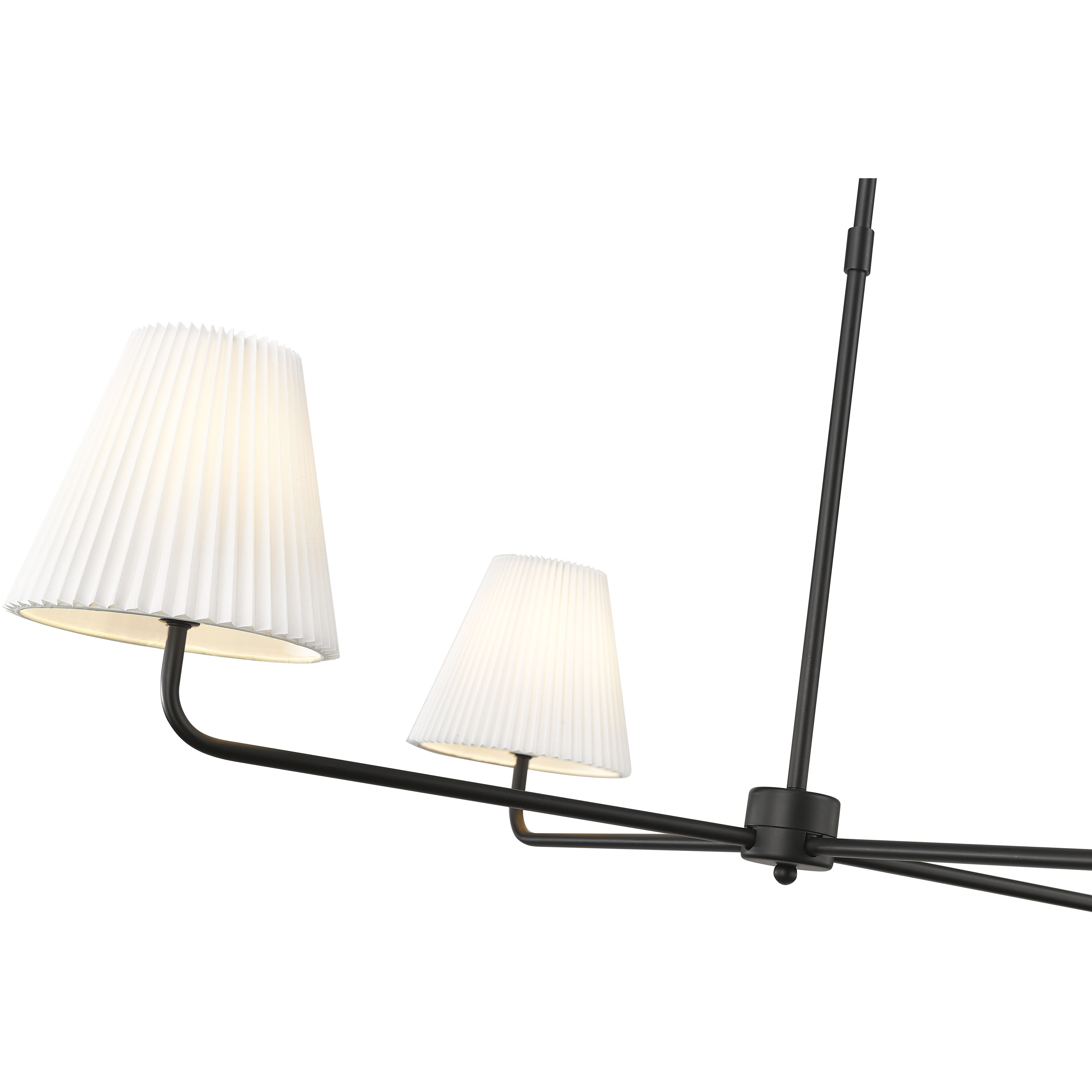 Ami 4 Light 40 inch Matte Black Chandelier Ceiling Light