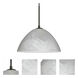 Tessa 1 Light Black Cord Pendant Ceiling Light
