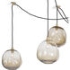 Molten Spider 6 Light 48 inch Natural Brass Chandelier Ceiling Light, Small