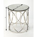 Desiree Mirror & Nickel 19 X 18 inch Metalworks Accent Table