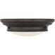 Transitional 2 Light 13 inch Oil Rubbed Bronze Flush Mount Ceiling Light