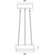 Corona LED 6 inch Bright Satin Aluminum Pendant Ceiling Light