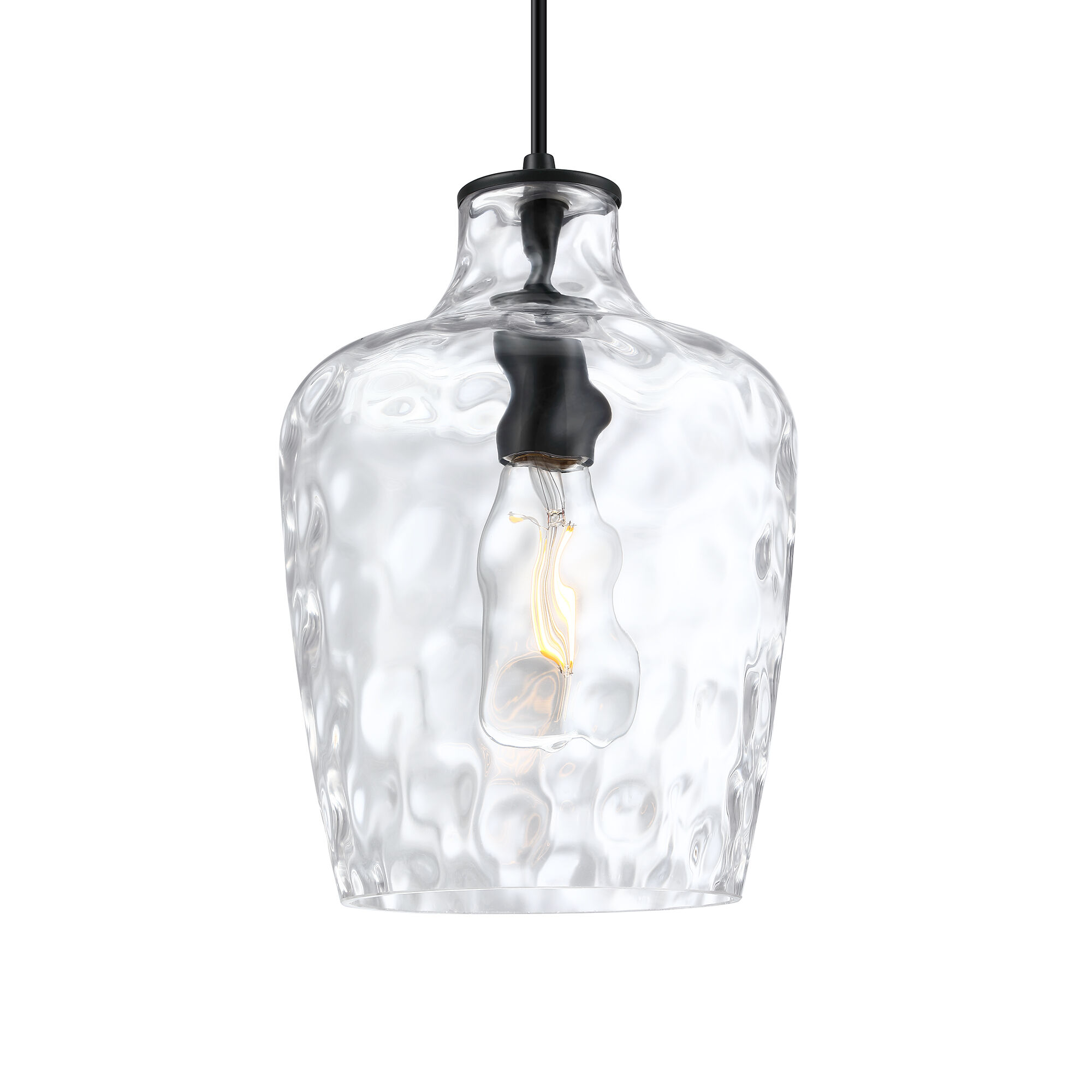 Milo 1 Light 8 inch Black Mini Pendant Ceiling Light