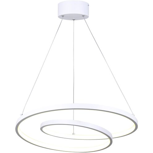 Livana LED 20 inch White Chandelier Ceiling Light