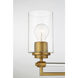 Binsly 3 Light 24 inch Aged Brass Bath Vanity Wall Light