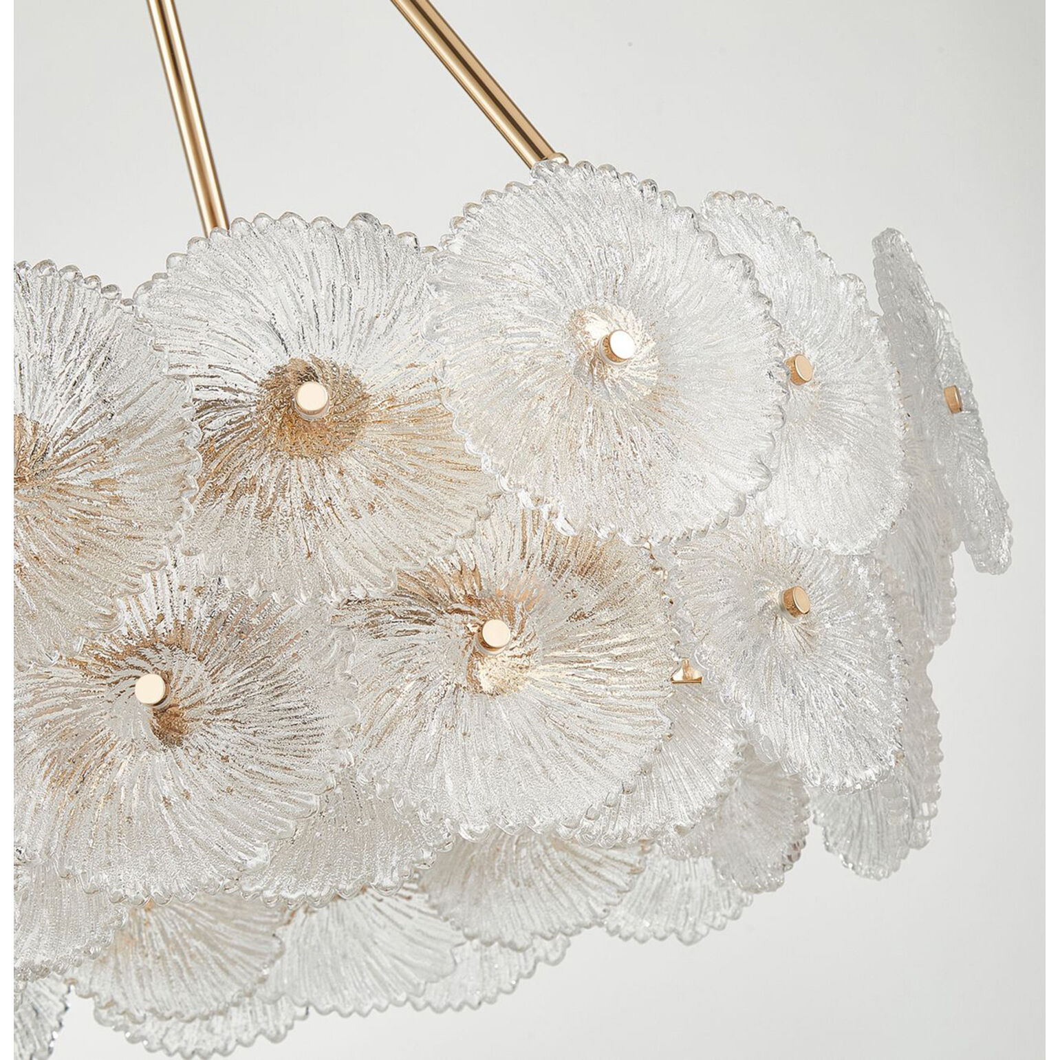 Bloom LED 23.5 inch Brass Chandelier Ceiling Light