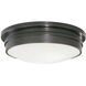 Roderick 3 Light 17 inch Deep Patina Bronze Flushmount Ceiling Light