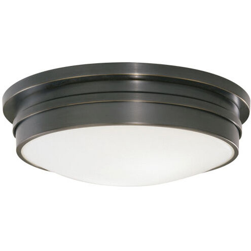 Roderick 3 Light 17 inch Deep Patina Bronze Flushmount Ceiling Light