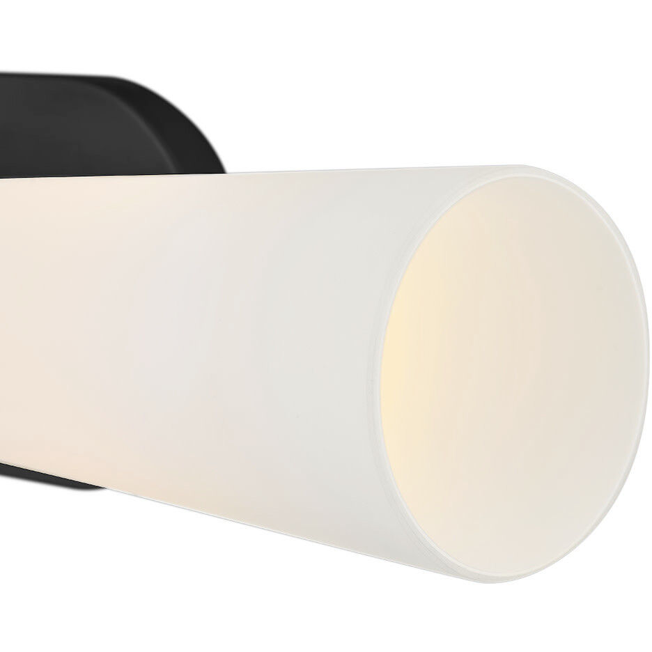 Beau 2 Light 5.25 inch Black Linear Bath Sconce Wall Light