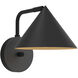 Alora Mood Remy 1 Light 7.75 inch Matte Black Wall/Vanity Light Wall Light